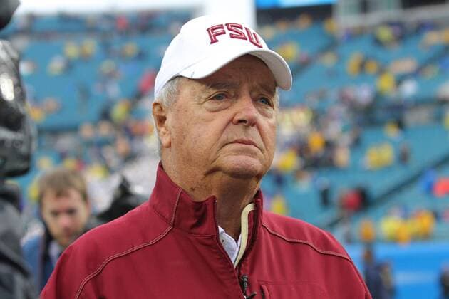 01 January 2010: Florida State Head Coach Bobby Bowden on the field before the Florida State Seminoles 33-21 victory over the West Virginia Mountaineers at the Jacksonville Municipal Stadium in Jacksonville, FL Icon277100101010 EDITORIAL USE ONLY