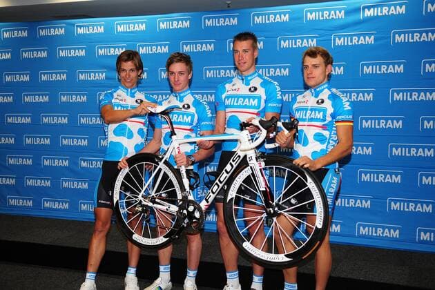 Team Milram - vlnr: Linus Gerdemann (GER) - Dominik Nerz (GER) - Roger Kluge (GER) - Gerald Ciolek (GER)