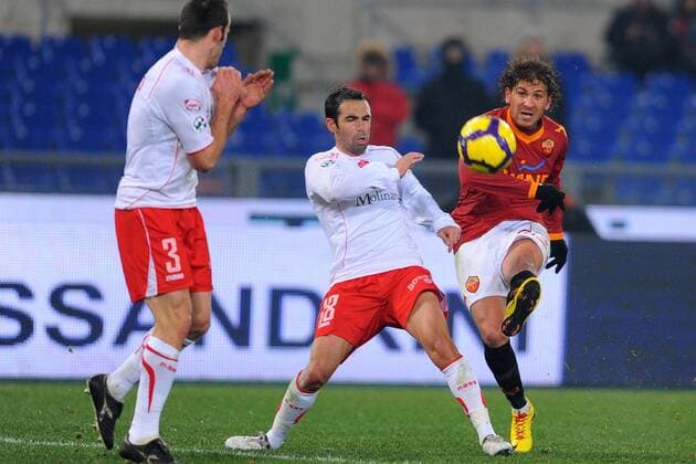 Matteo Cerci (AS Rom, re.) gegen Nicolas Corvetto (Triestina) -  o0 US Triestina Calcio