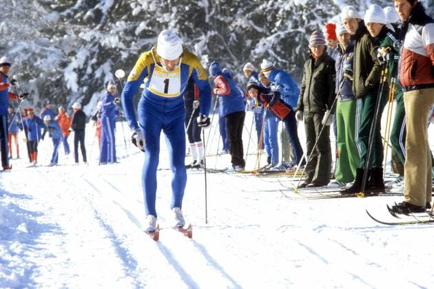 Thomas Wassberg (Schweden) Nordischer Skilauf Herren Ski Nordisch 1979, Skisport, Langlauf Einzelbild Aufnahmedatum geschätzt Reit im Winkl