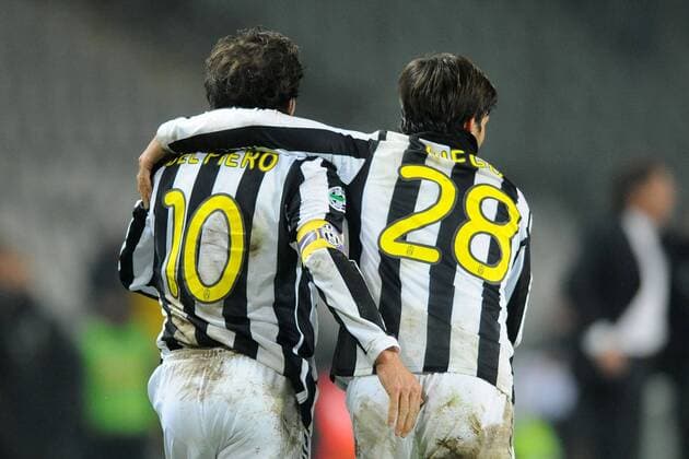 Juventus Turin (weiß) - SSC Napoli (blau) - Alessandro Del Piero (L)  o0 Jubel, Freude