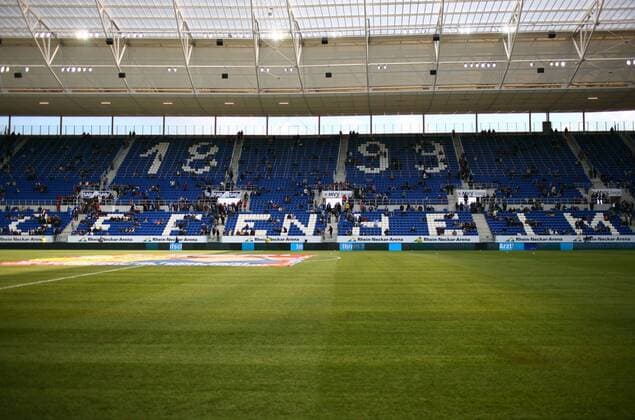 TSG 1899 Hoffenheim - Blick auf die 1899 Hoffenheim Osttribüne