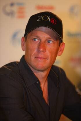 Jan 14, 2010 - Adelaide, Australia - LANCE ARMSTRONG (USA Team RadioShack) in Australia for a 2010 Santos Tour Down Under media conference. - ZUMAf96