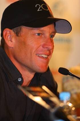 Jan 14, 2010 - Adelaide, Australia - LANCE ARMSTRONG (USA Team RadioShack) in Australia for a 2010 Santos Tour Down Under media conference. - ZUMAf96