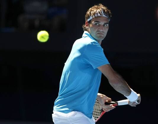 Australien, Melbourne, Sport, Tennis, Grand Slam Tournament, Melbourne Park, Australian Open 2010, Roger Federer (SUI)