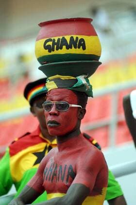 Supporter - Ghana - MohamedKadrixPanoramic  o0 kurios komik nackt Körperbemalung, Bemalung, bemalt