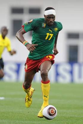 Africa Cup of Nations: Mohamadou Idrissou of Cameroon during the Africa Cup of Nations on January 21, 2010 in Lubango. Gallo765634
