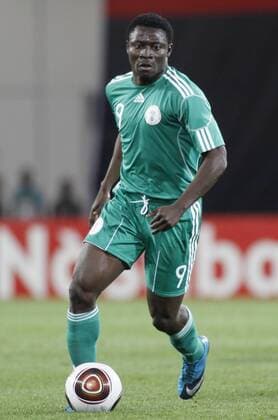 Nigerias Obafemi Martins. Nigeria . Orange African Cup of Nations. Lubango. 20th January 2010. -  o0 Länderspiel Nationalmannschaft