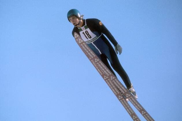 Ulrich Wehling (DDR) Nordische Kombination OS Winter Herren Olympische Spiele Innsbruck 1976, Winterspiele, Ski Nordisch, Skisport, Skisprung Einzelbild Innsbruck