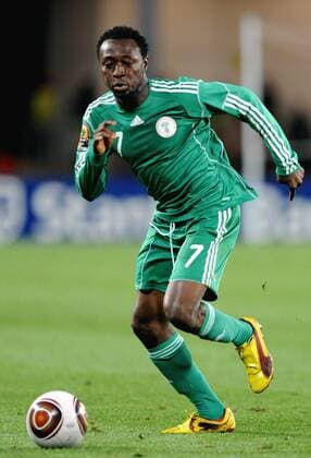 Chinedu Obasi of Nigeria during the Africa Cup of Nations Quarter Final match on January 25, 2010 in Lubango Gallo767242