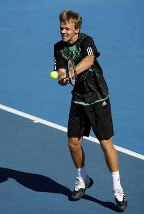 Australien, Melbourne, Sport, Tennis, Grand Slam Tournament, Melbourne Park, Australian Open 2010, Junioren Doppel Finale, Kevin Krawietz (GER),