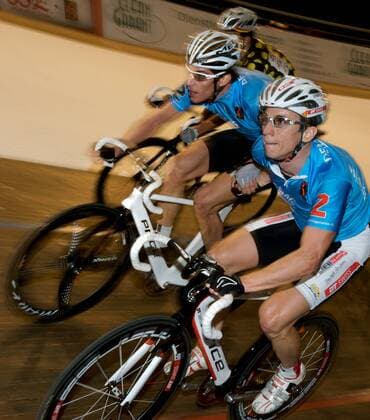 Radsport Berlin - Velodrom, 99. Berliner Sechstagerennen: (L-R) Franco MARVULLI (SUI) und Alex AESCHBACH (SUI)