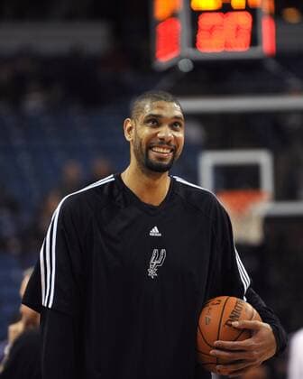 February 3, 2010: Tim Duncan of the San Antonio Spurs prior to the game between the Sacramento Kings and the San Antonio Spurs at Arco Arena in Sacramento, CA. . - ZUMAcm3