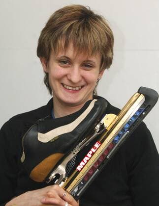 Czech speedskater Martina Sablikova during press conference, in Prague, in April 5, 2006. (CTKxPhoto StanislavxZbynek)  CTKPhoto66101364836