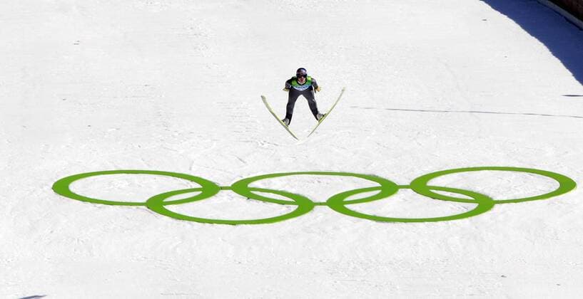 WHISTLER CANADA 20.02.2010 XXI WINTER OLYMPIC GAMES SKI JUMPING - THOMAS MORGENSTERN (AUT) -  100220JKL324