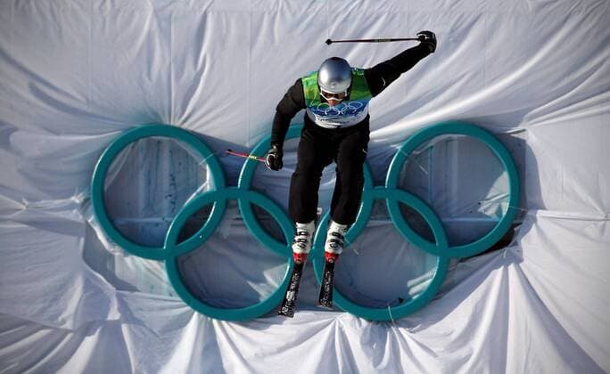 Feb 21, 2010 - Vancouver, British Columbia, Canada - TOMAS KRAUS (CZE) - Men s Ski Cross - Cypress mountain - Olympic Games 2010 Vancouver.  - ZUMApr3 o0 Ringe Olympiaringe