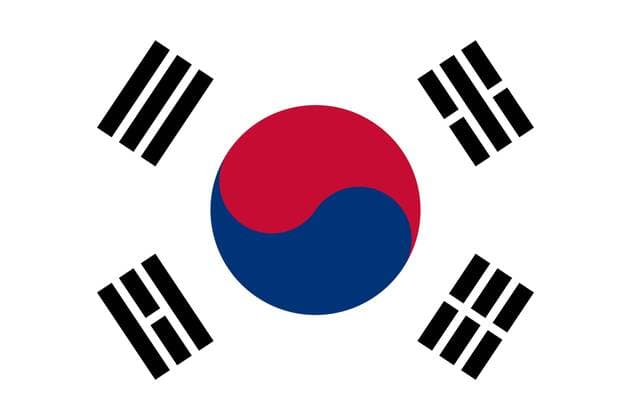 Republic of Korea National Flag  (113000231) o0 Südkorea o00 Objekte o00 Objekte