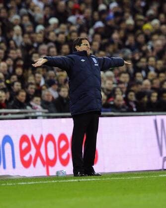 Länderspiel England Nationaltrainer Fabio Capello  o0 Nationaltrainer, Trainer
