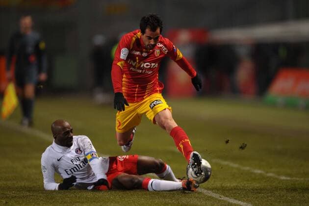 RC Lens (Rot) vs Paris St. Germain PSG (Weiß) - Marco Ramos r. Claude MAKELELE - JBAutissier 