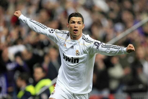 MADRID (10 03 2010).- Champions League Match - Real Madrid vs Olympique Lyon - . Cristiano Ronaldo (Real)  (20125930)