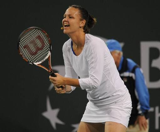 March 12, 2010: Lindsay Davenport (USA) in action participating in the Hit For Haiti Charity event. - Icon25010031215 o0 Charity, soziales Engagement, Sozialengagement, EDITORIAL USE ONLY