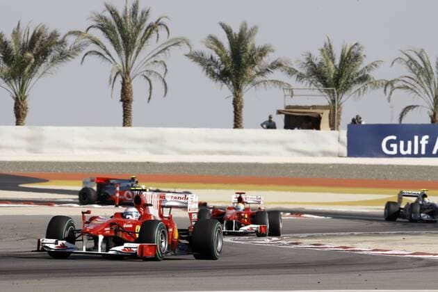 Fernando Alonso im Ferrari. Rennen. 14.03.2010 F1 Bahrain o0 Einzelbild