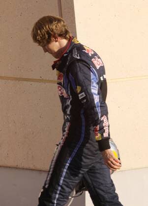 Sebastian Vettel, Red Bull Racing, Formel 1, GP Bahrain in Manama Shakir 14.03.10 o0 Enttäuschung