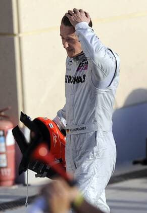 Michael SCHUMACHER (GER),MercedesGP Petronas,nach dem Rennen o0 Enttäuschung