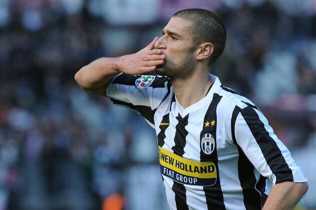14 03 2010 - serie A Juventus Turin (schwarz weiß) - AC Siena(grün) Antonio Candreva  o0 Jubel Freude