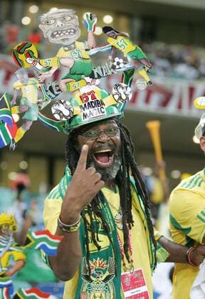 South African Fan - Magic Madiba Gallo773531 o0 Publikum, Freude Kurios Kopfbedeckung