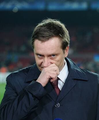 Champions League SAISON 2009 2010 FC Barcelona - VfB Stuttgart 17.03.2010 - VfB Sportdirektor Horst Heldt 