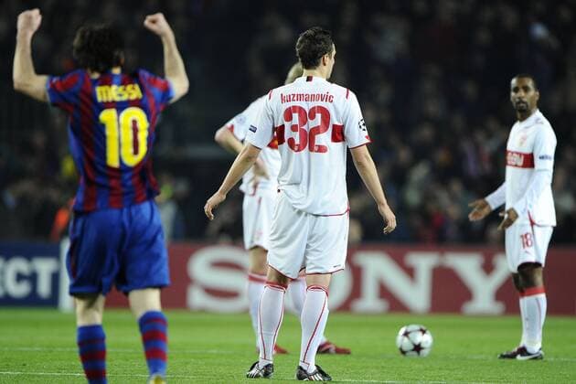 FC Barcelona - VfB Stuttgart Zdravko Kuzmanovic (Stuttgart, 32) enttäuscht 