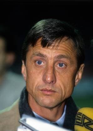 Trainer Johan Cruyff (FC Barcelona) Fußball EC 1 Herren Finale Europapokal der Landesmeister 1991 1992, FC Barcelona Porträt London