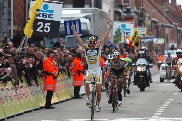 2010, Gent - Wevelgem, Htc - Columbia 2010, Bernhard Eisel, Wevelgem  o0 Etappensieg Jubel Freude Ziel