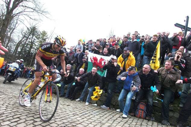 2010, Tour des Flandres, Quick Step, Tom Boonen, Muro di Grammont  o00 Muro di Grammont Muur van Geraardsbergen Mauer Anstieg Zielanstieg Kopfsteinpflaster