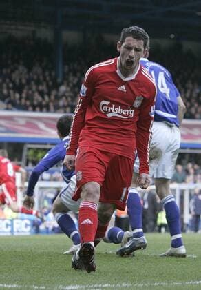 Premier League - Birmingham City vs. FC Liverpool Maxi Rodriguez of Liverpool shows his dissappointment  o0 Wut Emotionen