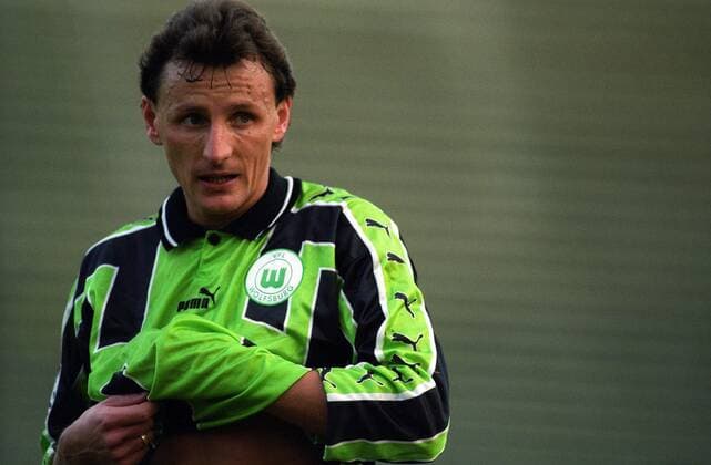 Frank Greiner (Wolfsburg) - DEUTSCHSPRACHIGE SPORTZEITSCHRIFTEN UND -ZEITUNGEN NUR NACH RÜCKSPRACHE Fußball 1. BL Herren Saison 1999 2000, VfL Wolfsburg Einzelbild München