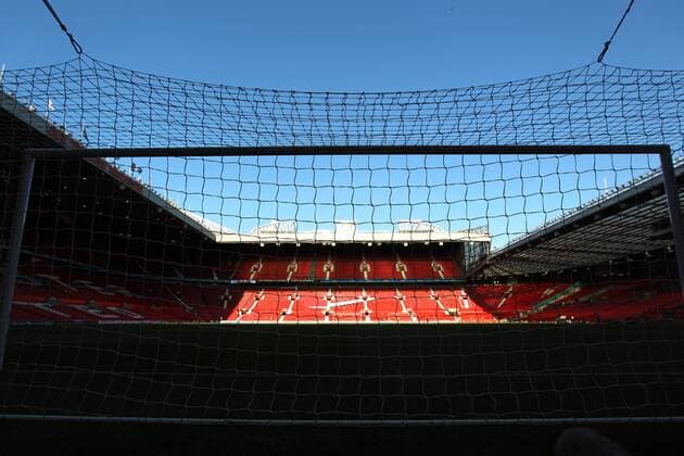 Innenansicht Old Trafford Stadion, Heimspielstätte von Manchester United - - Champions League, Viertelfinale, Manchester, 07.04.2010 CL Saison 2009 2010