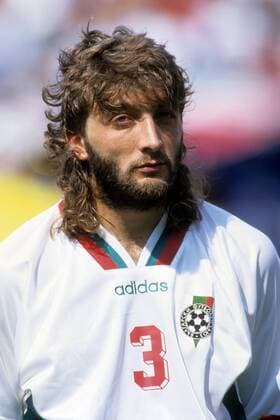 Trifon Ivanov (Bulgarien) - Nationalhymne Fußball WM Herren WM 1994, Länderspiel, Nationalteam, Nationaltrikot Porträt New York, New Jersey, NY, N.Y.