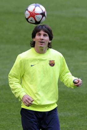 Training FC Barcelona Barca: Lionel Messi 