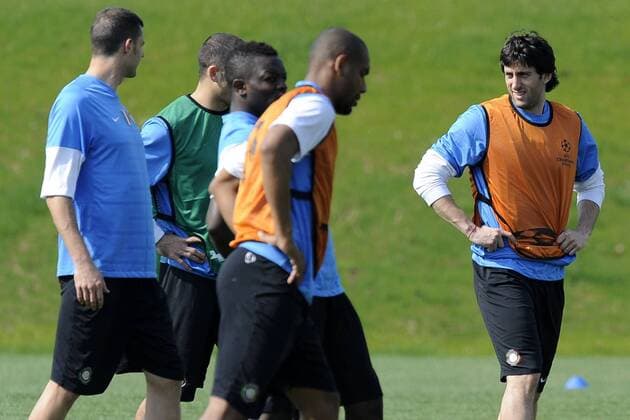 Training Inter Mailand: Diego Milito r. 