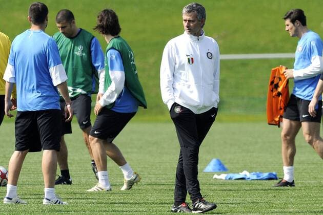 Training Inter Mailand: Trainer Jose Mourinho 