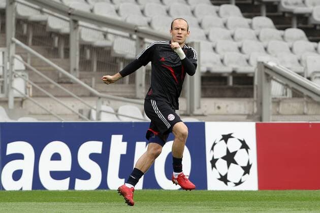 Training FC Bayern München - Arjen Robben - Stade de Gerland - Lyon - 26-04-10 EddyLEMAISTRE - 