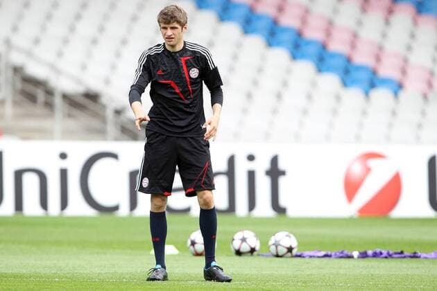 Training FC Bayern München - Thomas Müller - Stade de Gerland - Lyon - 26-04-10 EddyLEMAISTRE - 