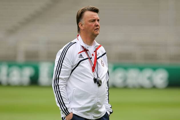 Training FC Bayern München - Trainer Louis Van Gaal - Stade de Gerland - Lyon - 26-04-10 EddyLEMAISTRE - 