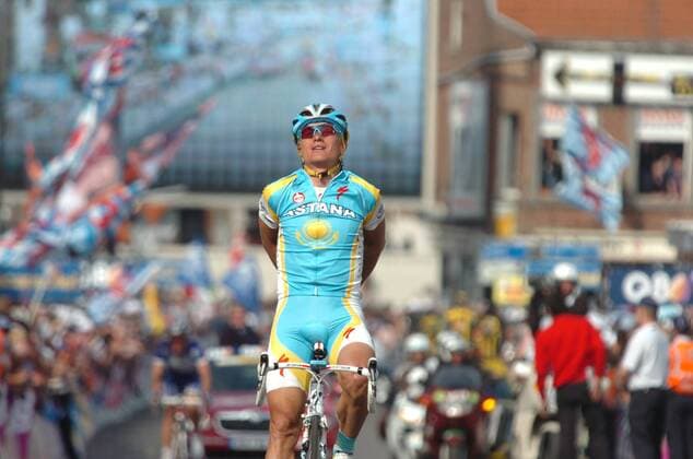2010, Liege - Bastogne - Liege, Sieger Alexander Vinokourov Astana , Ans  o0 Jubel Freude Ziel