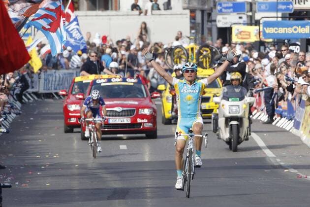 2010, Liege - Bastogne - Liege, Sieger Alexander Vinokourov Astana 2010, , Ans  o0 Jubel Freude Ziel