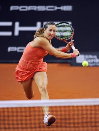 Porsche Tennis Grand Prix 2010, Viertelfinale, Shahar Peer (ISR) o0 Sponsor Wirtschaft