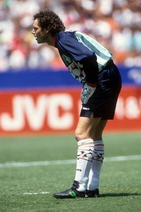 Torwart Michel Preudhomme (Belgien) Fußball WM Herren WM 1994, Länderspiel, Nationalteam, Nationaltrikot, Einzelbild Washington DC, D.C.