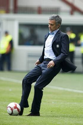 Coach Jose Mourinho (Inter), MAY 9, 2010 - Football : Italian Serie A match between FC Internazionale 4-3 AC Chievo Verona at Giuseppe Meazza stadium, Milan, Italy,  (022052) o0 Freisteller